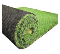 Alfombra de césped artificial de 7 x 12 pies, para interiores y exteriores, para perros, parte trasera de goma con drenaje, fácil instalación, alfombrilla de césped para entrenamiento de orinal de