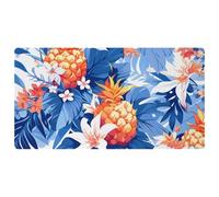 Alfombra de cocina acolchada con diseño de piña coloreada 742, resistente a las manchas, fácil de limpiar, para fregadero de casa, oficina, 40 x 74 cm