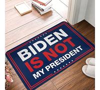 Alfombra de cocina de granja Biden is Not My President alfombra de bienvenida personalizada divertida decoración al aire libre (tamaño : 40 x 60 cm)