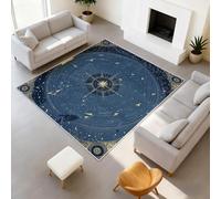 Alfombra de cocina geométrica Tarot de pelo corto Astrología Base Antideslizante Alfombras Sagitario Fácil de Cuidar 120 x 180 cm Decoración Dormitorio Habitación Habitación Salón