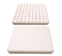 Alfombra de cocina para horno de cerámica - 10 10 1,1 cm, alfombra refractaria, 60 pines de soporte, tablero de fibra cerámica de alta temperatura 1350 C | Herramienta de cocción de esmalte de