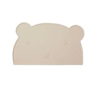Alfombra de comida para gatos, alfombra de cuenco para perros | bordes elevados Cat Feeder Pad | Taft de silicona lavable sin resbalar, protector en forma de oso a prueba de derrames para comidas
