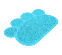 Alfombra de Comida para Perros, Alfombra para Perros Alimentos y Agua PVC Cat Litter Mat de Gato Mat Comida Tazón Alimentación Pet Sugets Accesorios Mascotas Gatos y Agua , 15.4x11.6 Pulgadas (forma