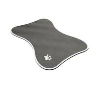 Alfombra de comida para perros, lavable, resistente a salpicaduras, antiarañazos, alfombra de entrenamiento para conejos, gatitos, gatos, chie, alfombra de silicona para alimentos para mascotas