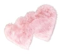 Alfombra de corazón de San Valentín - 70 x 35 x 2 cm, alfombra romántica de felpa | Alfombra acrílica y de poliéster, alfombra decorativa fácil de limpiar, ideal para decoración del hogar o regalos