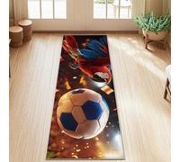 Alfombra de corredor de loro, deportiva, dinámica, confeti, celebración, confeti, color rojo, antideslizante, alfombra rectangular para el hogar, cocina, lavandería, puerta, entrada, decoración de 2 x