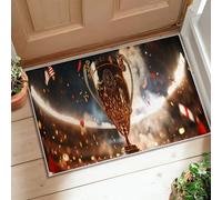 Alfombra de corredor trofeo elegante, confeti, celebración, brillante, dorado, antideslizante, resistente a la decoloración, para cocina, entrada, mesita de noche, puerta, pasillo, decoración de 2 x 3