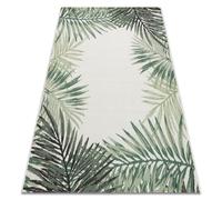 Alfombra de cuerda sisal COLOR 19435/062 Hojas verdes Selva 120x170 cm