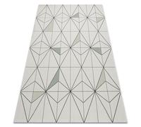 Alfombra de cuerda sisal COLOR 19447/062 Rombos Triángulos crema 120x170 cm