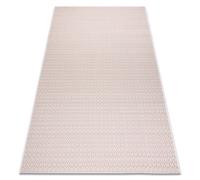 Alfombra de cuerda sisal FLAT 48603/526 Ojetes crema/rosa 80x150 cm