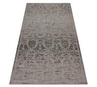 Alfombra de cuerda sisal FLOORLUX 20211 plateado /negro 160x230 cm