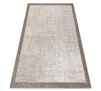 Alfombra de cuerda sisal FLOORLUX 20401 Marco champán / gris pardo 200x290 cm