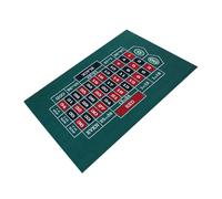 Alfombra de de Doble Cara | Table Felt Texas Hold 'Em & Blackjack Card Games | Almohadilla de Fieltro de Blackjack | Tapete de Mesa de Ruleta de Enrollable Que Ahorra Espacio 23.62 x 35.43 Pulgadas