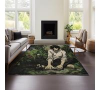 Alfombra De Death Note para Sala De Estar, Sofá, Mesa De Centro, Alfombra De Lujo, Ligera Y De Alta Gama, para Dormitorio, Manta De Noche, Lavable. (DN 02,140x200cm)