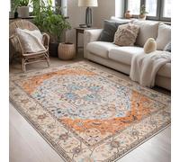 Alfombra de decoración, multicolor beige, azul, naranja, marrón, blanco, 160 x 200 cm, alfombra de pelo Ras alfombra salón dormitorio decoración del hogar, Rug for Living Room