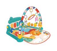 Alfombra de despertar con piano, alfombra de despertar, espesar, alfombra musical de despertar, contiene 5 juguetes colgantes extraíbles, 3 modos de teclado de piano musical, se puede instalar en