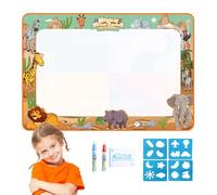 Alfombra De Dibujo Al Agua - Lienzo De Pintura Mágica 100 X 80 X 1,5 Cm, Tablero De Garabatos Reutilizable, Juguete Artístico Educativo | Cojín De Agua Recargable Creativo Para Eles, Apprentissag