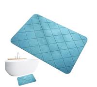 Alfombra De Ducha De Tierra | Alfombra De Baño Absorbente De Agua Seca Rápida Sin Deslizamiento Anti-otoño-Matar De Otoño | Diatom De Secado Rápido Diseño Geométrico Moderno Matt para Uso De