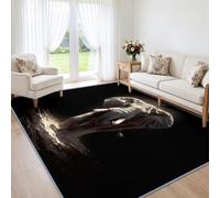 Alfombra de elefante gris para sala de estar, 120 x 170 cm, lavable, moderna, antideslizante, suave, pelo bajo, para dormitorio, comedor, oficina, guardería, decoración del hogar