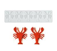 Alfombra de encaje de silicona Fondant, langosta azúcar artesanía impresión molde pastel comestible cocina molecular decoración