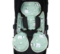 Alfombra de enfriamiento para bebés, almohadilla de enfriamiento del cochecito, Cojín de cochecito de doble cara, Almohadilla de enfriamiento portátil anti-deslizamiento ventilada para niños en clima