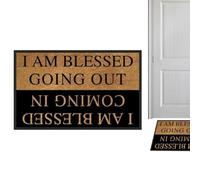 Alfombra de entrada, alfombra de suelo al aire libre, antideslizante con mensaje de bienvenida para porche cocina, interior, jardín, apartamento garaje