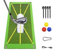 Alfombra de entrenamiento de golf Hitting - Analiza tu swing y mejora tu técnica con nuestra alfombrilla de golpe de golf para interior/exterior resistente a la rotura y antideslizante