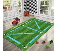 Alfombra de Entrenamiento de Pisadas de Fútbol, Mejorando Los Accesorios Auxiliares Para Entrenamiento de Regate, Alfombra Antideslizante Para la Práctica de Control del Baló S 40×60cm crystal velvet