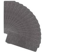 Alfombra de escaleras autoadhesiva 15 unids/set peldaños de escalera alfombras rectangulares antideslizantes alfombra suelo cubierta autoadhesiva alfombrilla seguridad for escaleras(Dark Grey)