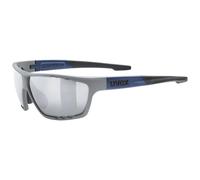 Uvex sportstyle 706, gafas deportivas unisex, de espejo, campo de visión antivaho, rhino deep space matt/silver, one size