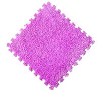 Alfombra de Espuma con Rompecabezas de Felpa Alfombra Suave de Felpa for el Suelo, Alfombra cálida for habitación, baldosas Deportivas entrelazadas for Sala Estar y Dormitorio(Purple,7PCS)