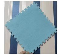 Alfombra de Espuma de Felpa for el Suelo, 30 x 30 cm, Azulejos de Rompecabezas entrelazados, Multicolor, Paquete de 20(Dark Blue)