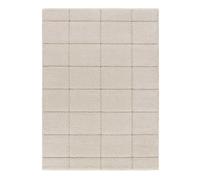 Alfombra de estilo escandinavo en blanco molier, 60x120 cm - atticgo