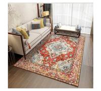 Alfombra de estilo étnico vintage, lavable, marroquí, oriental, antideslizante, para uso en interiores, perfecta para cocina, dormitorio y oficina