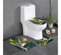 Alfombra de felpa para dormitorio, cocina, bañera, decoración del hogar, néctar de recogida de mariposas, juego de 3 piezas, alfombra absorbente para exteriores,