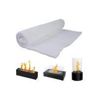 Alfombra de fibra de cerámica, manta aislante de fibra de cerámica, 40 x 60 x 0,6 cm, lana de vidrio, aislamiento de alta temperatura para estufa de leña, chimenea, horno, caldera y forja