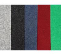 Alfombra de fieltro agujado Malta B1 | Alfombra fina con ligera estructura acanalada, gris, Corte (2m de ancho / 3m de largo)