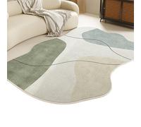 Alfombra De Forma Irregular para Salón, Mesilla De Noche, Cuarto De Baño, Piano, Batería, Alfombra Lavable, Felpudo, Apta para Mascotas(Irregular D,80cmx160cm)