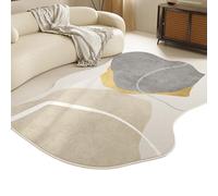 Alfombra De Forma Irregular para Salón, Mesilla De Noche, Cuarto De Baño, Piano, Batería, Alfombra Lavable, Felpudo, Apta para Mascotas(Irregular E,80cmx160cm)