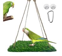 Alfombra de forraje para pájaros, ideal para pájaros, alfombra de forraje para pájaros, juguete para escalada de pájaros, hamaca con ganchos para Sun Conure