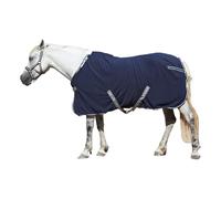 Alfombra de forro polar para caballos - Alfombras transpirables que absorben el sudor con cuello ajustable - Alfombras térmicas ligeras de forro polar para caballos para después del ejercicio, viajes