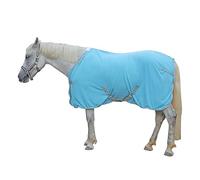 Alfombra de forro polar para caballos - Alfombras transpirables que absorben el sudor con cuello ajustable - Alfombras térmicas ligeras de forro polar para caballos para después del ejercicio, viajes