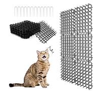 Alfombra de Gato para Gatos con Puntas, Alfombra Repelente para Gatos, Tapa Plana con Banda de Punto, Alfombra de disuasión para Mascotas para jardín, Valla, 7,9 × 6,1 Pulgadas (12 Piezas)
