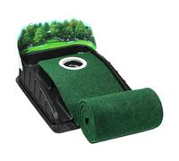 Alfombra de golf, putting green para interiores | Alfombra de golf al aire libre | Practique poner verde en interiores con retorno automático de pelota para golfistas expertos, práctica en casa, papá