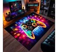 Alfombra de goma antideslizante para área de juego con controlador, 80x120 cm, protección para el suelo, suave para niños, sala de estar, decoración