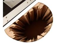 Alfombra De Ilusión 3D: Alfombra Lavable De Terciopelo De , Diseño Realista Con Efecto De Agujero, Tapete Decorativo Para El Piso, Textil Para Decoración Del Baño | Alfombras De Ilusiones Óptic