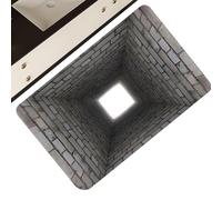 Alfombra de ilusión de agujeros 3D - Alfombra antideslizante divertida 31,5 x 19,7 pulgadas | Ţapis de ilusión 3D para Halloween, Acción de Gracias, Casa, Vacaciones, Año Nuevo, Nochevieja | apis