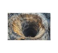 Alfombra de ilusión - Decoración divertida antideslizante de secado rápido | Alfombra con agujero 3D, para cumpleaños, Halloween, Año Nuevo, fiestas, dormitorio de suelo