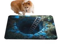 Alfombra de ilusión genérica, Felpudo Que da Miedo Antideslizante y estético - Moqueta 3D con ilusión óptica | Decoración para Entrada de Cocina baño Interior Halloween