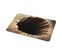 Alfombra De Ilusión Óptica - 20 X 32 Pulgadas, Alfombras 3D De Ilusión Óptica, Alfombrra Antideslizante De Abismo Sin Fin | Alfombrra De Entrada Con Agujeros De Ilusiones Visuales Para Interior